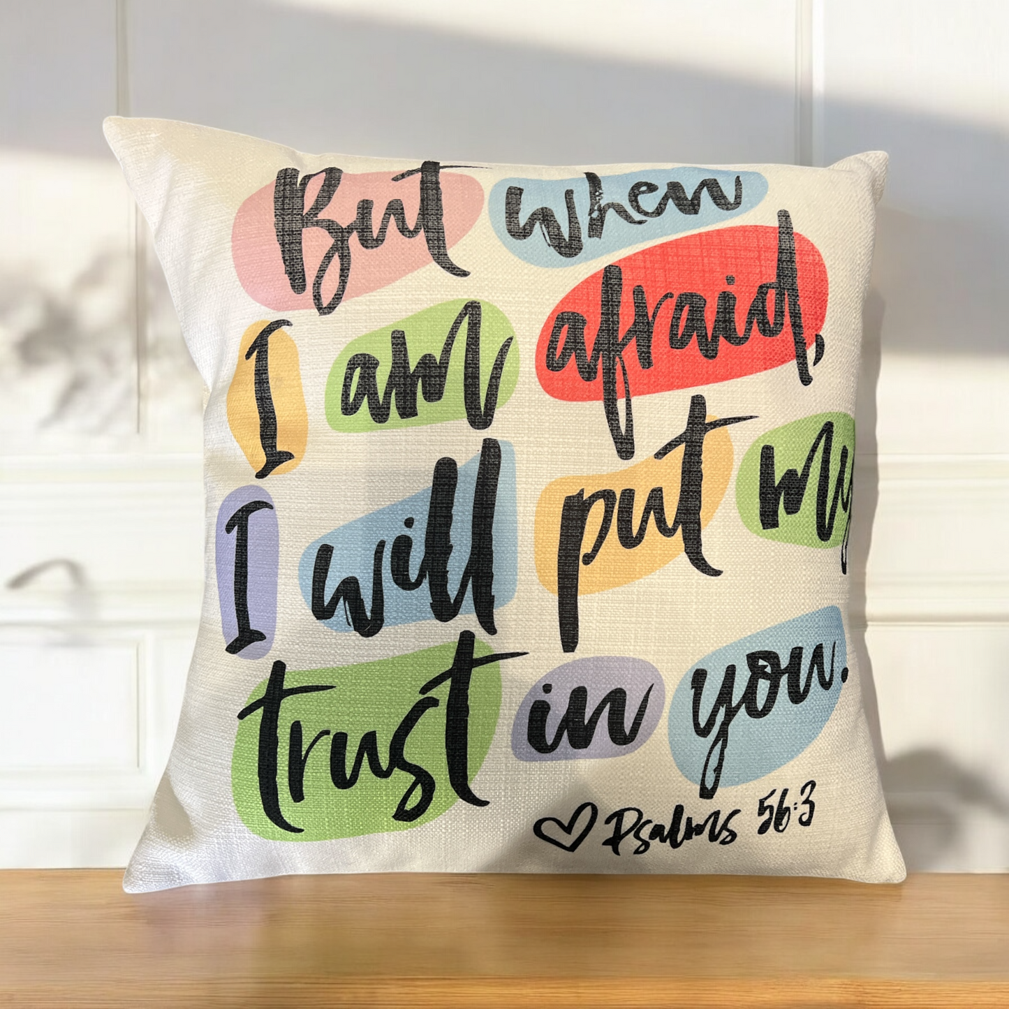 Psalms 56:3 Throw Pillow