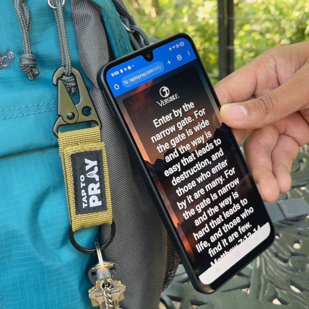 Tap To Pray® Tactical Carabiner Keychain