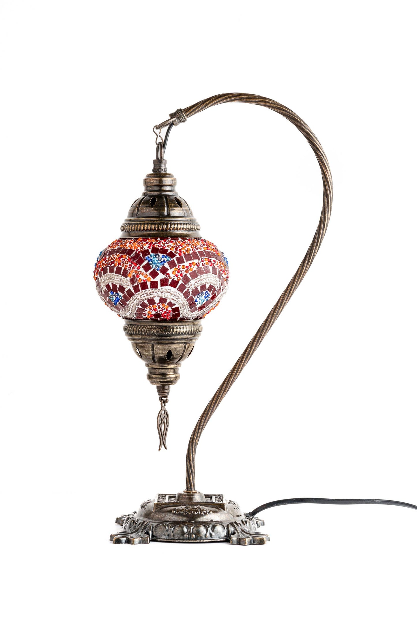 🌿 Handmade Swan Neck Mosaic Lamps Spring–Summer Bestseller