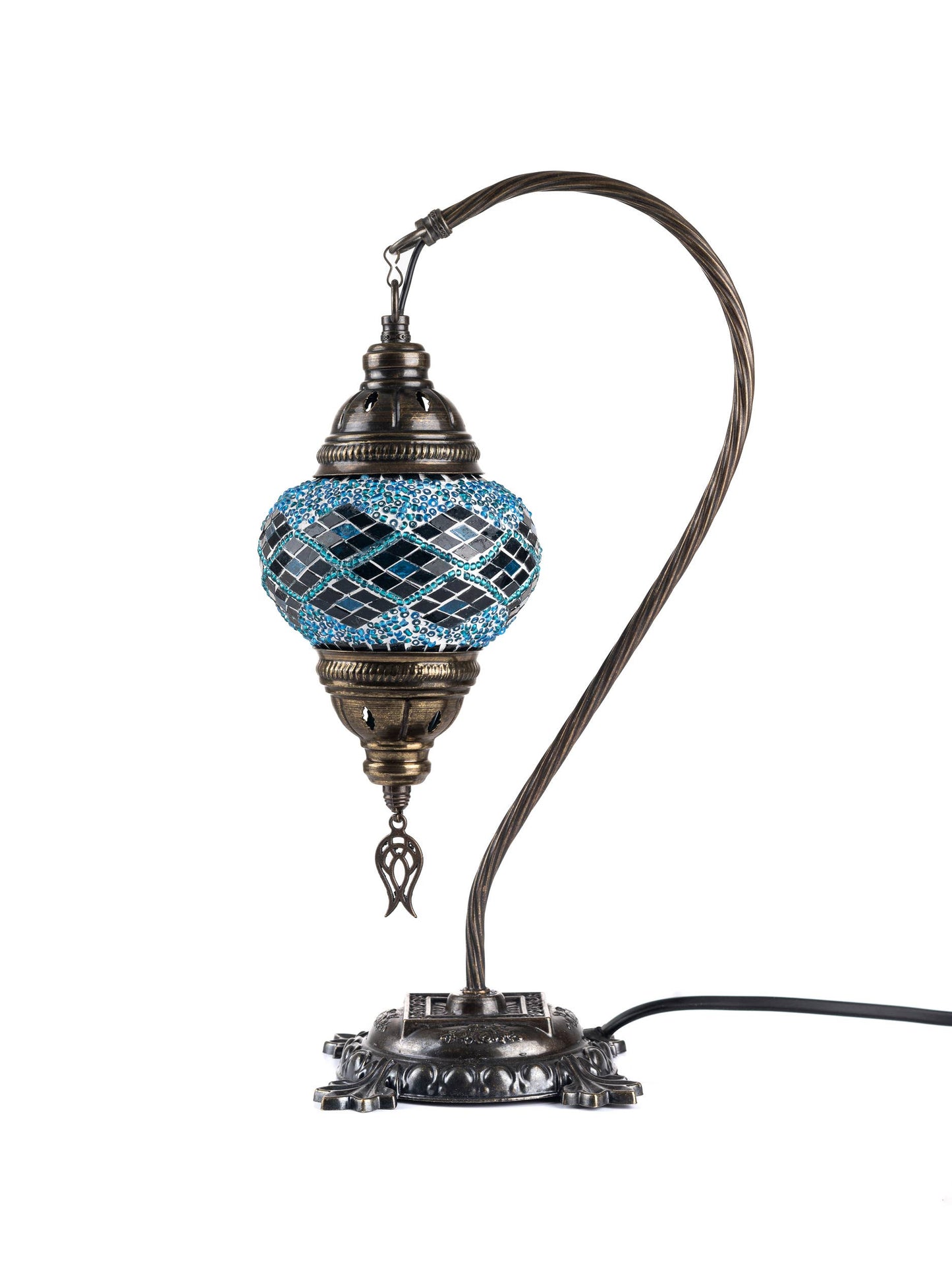 🌿 Handmade Swan Neck Mosaic Lamps Spring–Summer Bestseller