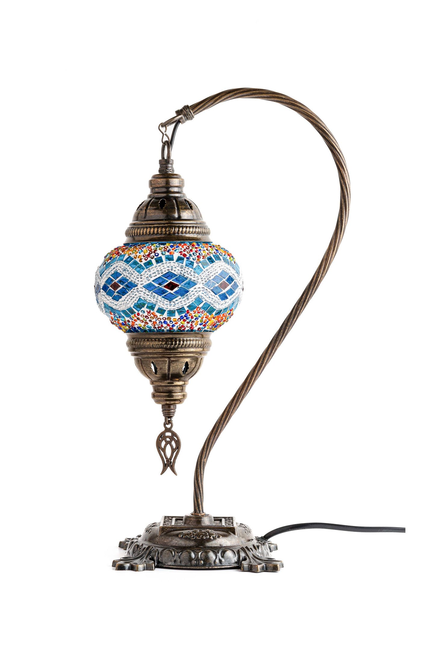 🌿 Handmade Swan Neck Mosaic Lamps Spring–Summer Bestseller