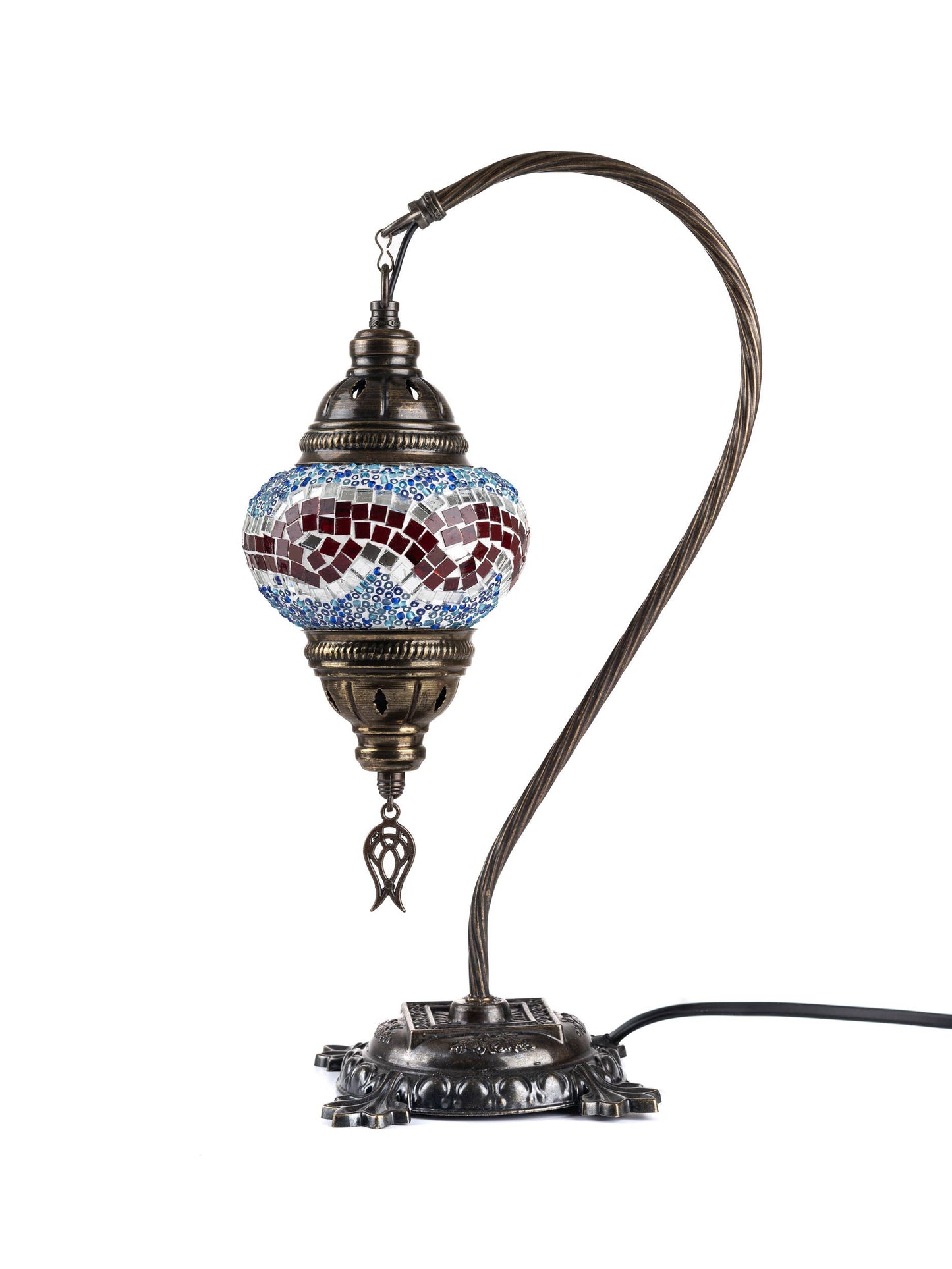 🌿 Handmade Swan Neck Mosaic Lamps Spring–Summer Bestseller