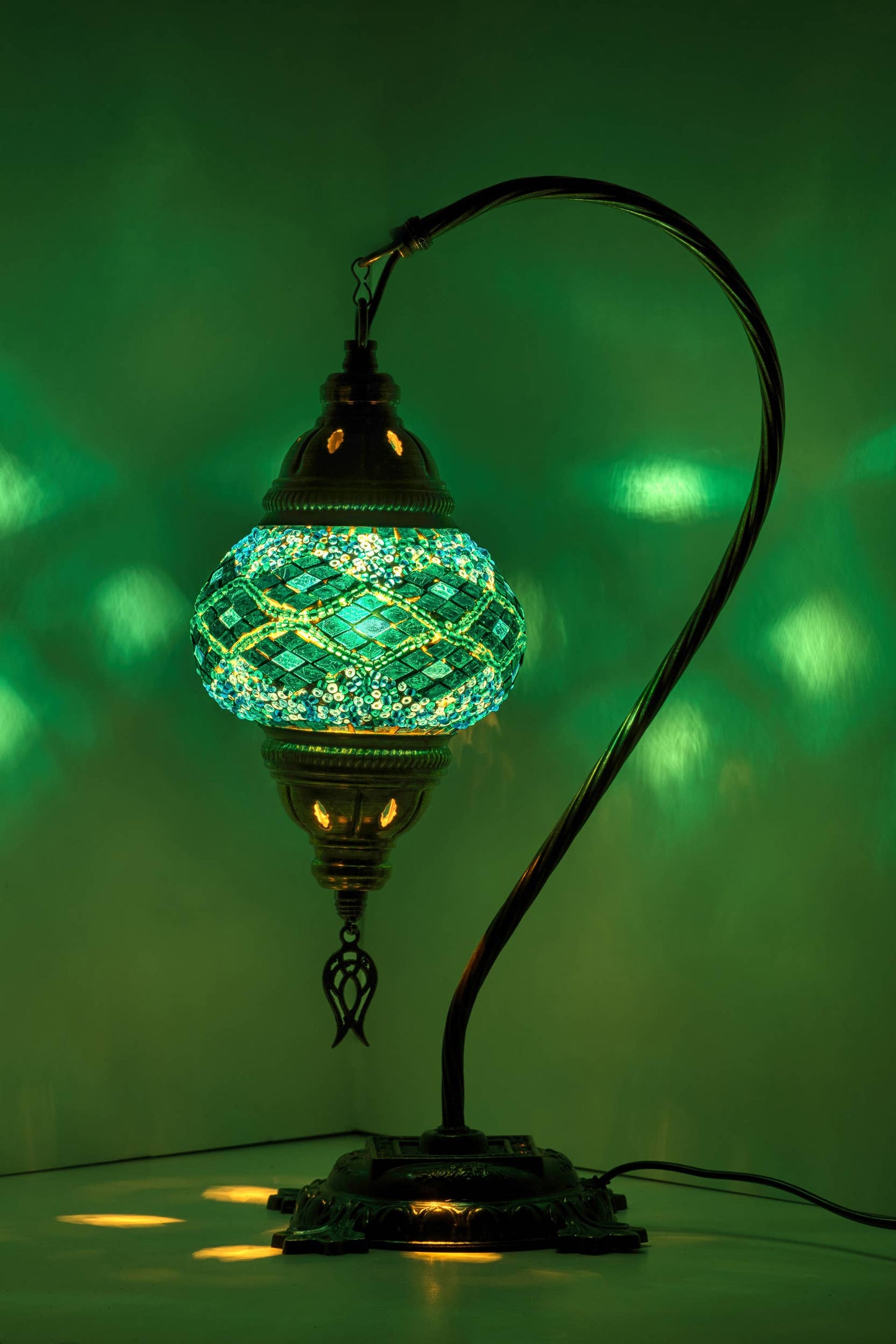 🌿 Handmade Swan Neck Mosaic Lamps Spring–Summer Bestseller