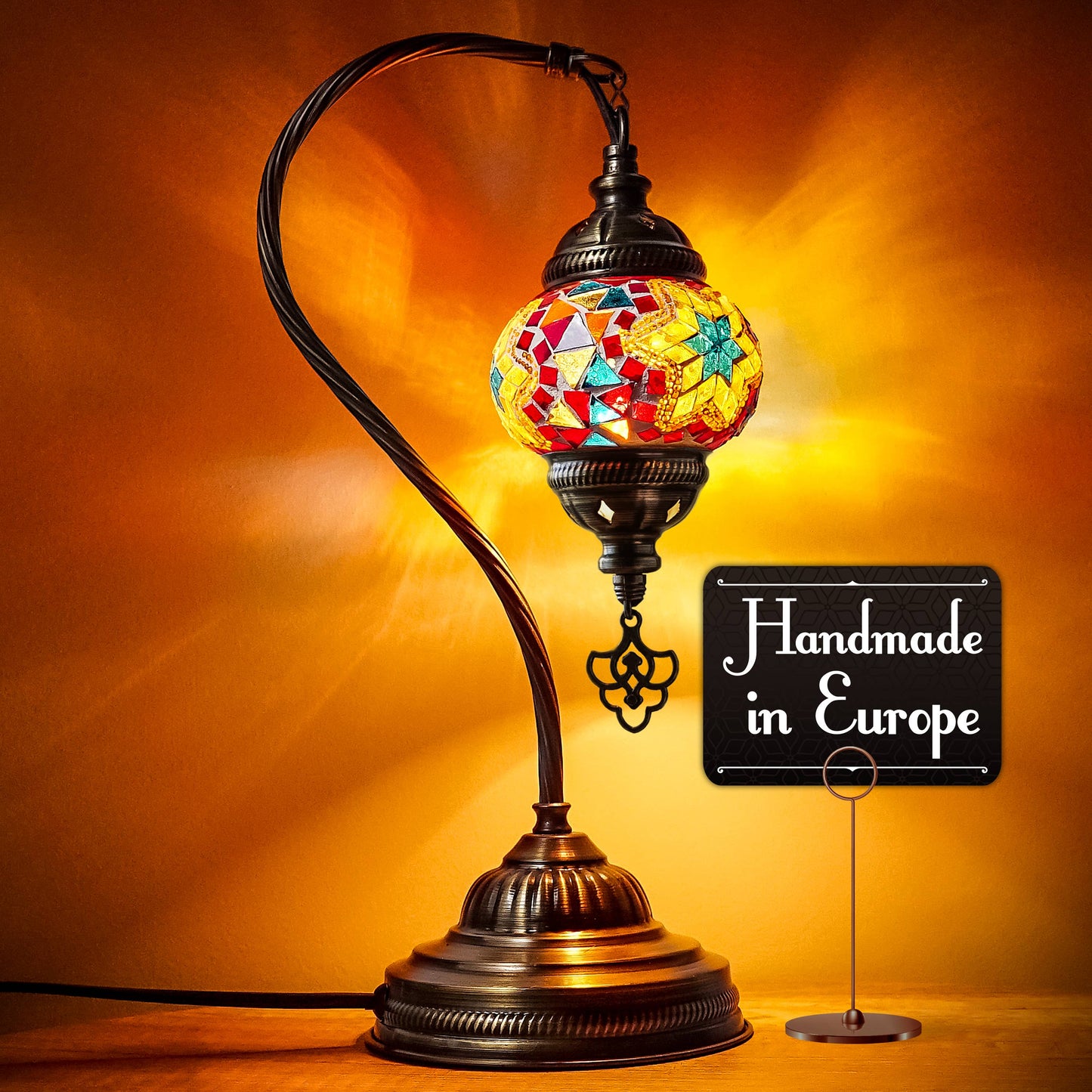 Turkish Moroccan Mosaic Table Lamp - Tiffany Handmade