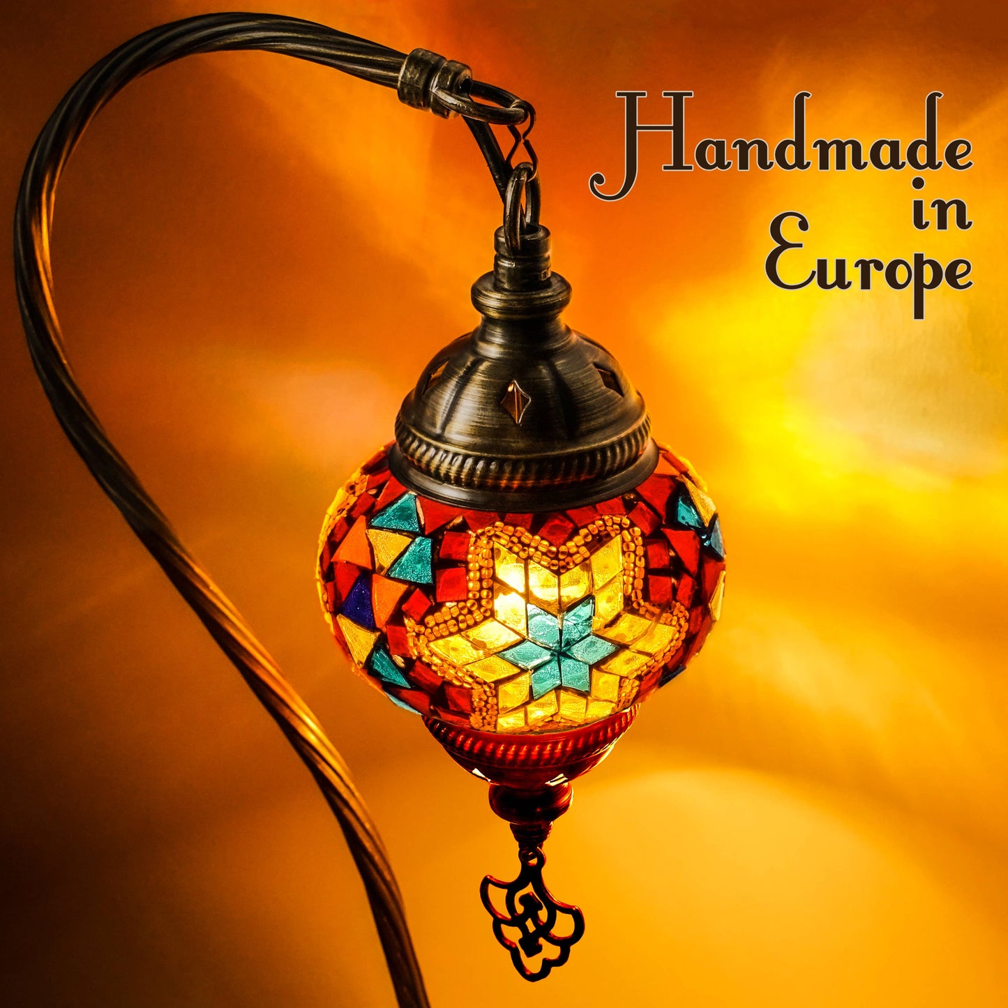 Turkish Moroccan Mosaic Table Lamp - Tiffany Handmade