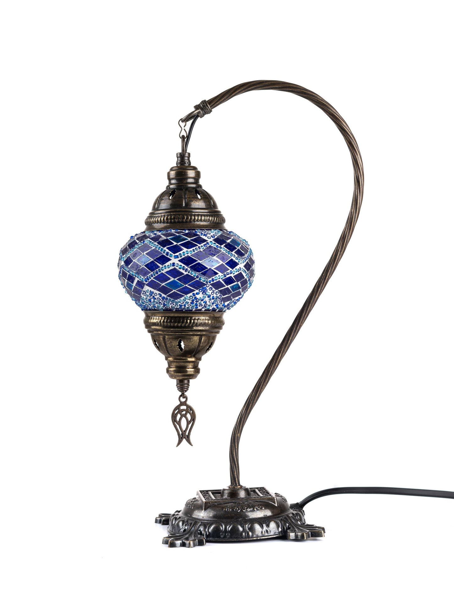 🌿 Handmade Swan Neck Mosaic Lamps Spring–Summer Bestseller