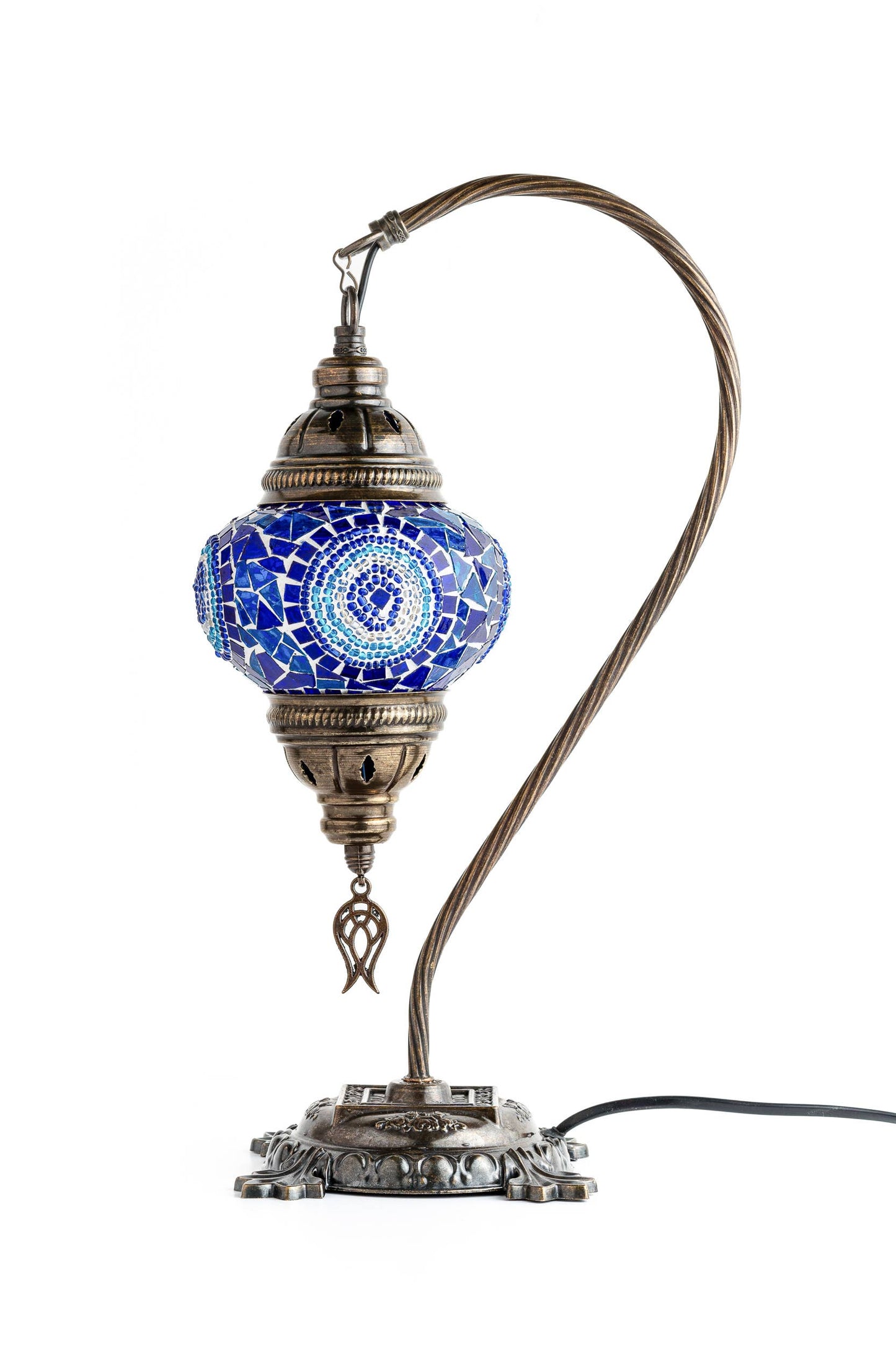 🌿 Handmade Swan Neck Mosaic Lamps Spring–Summer Bestseller